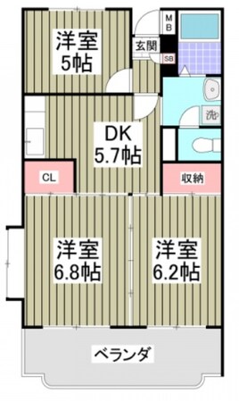 パークタウン鶴ヶ島の物件間取画像